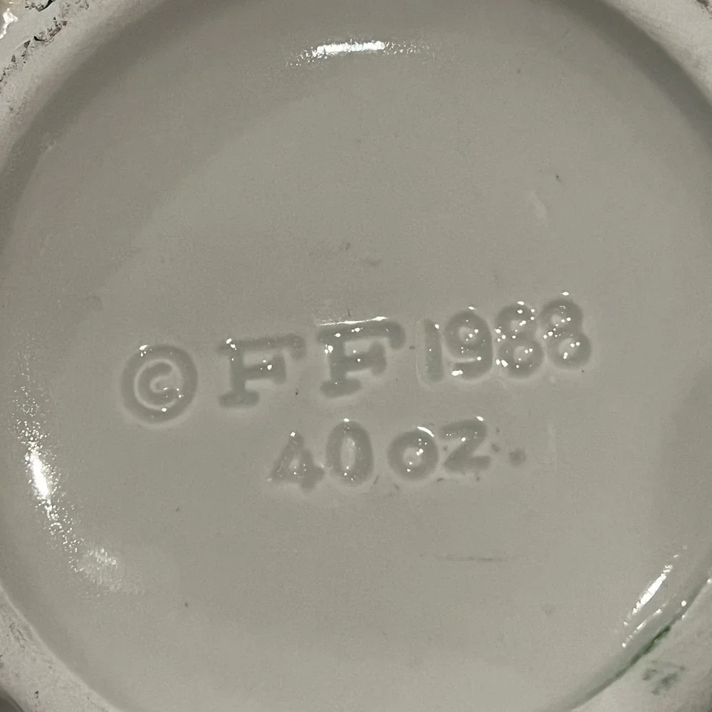 Fitz‎ and Floyd Calypso Fruit Tea Pot 40 oz 1988